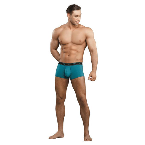 Male Power Bamboo Enhancer Mini Short Teal Med