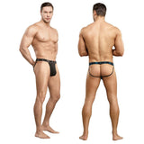 Male Power Bamboo Jock Black L-XL