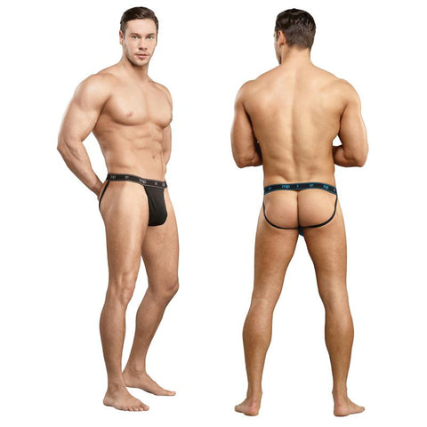 Male Power Bamboo Jock Black L-XL