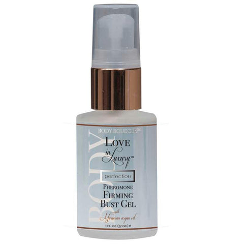 Love In Luxury, Pheromone Firming Bust Gel with Moroccan Oil, Moroccan Fusion, 1 Fl. Oz., Pump Bottle, Boxed
