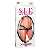 Sexy Little Panty Collection Touch of Lace Panty - XS/S - Black