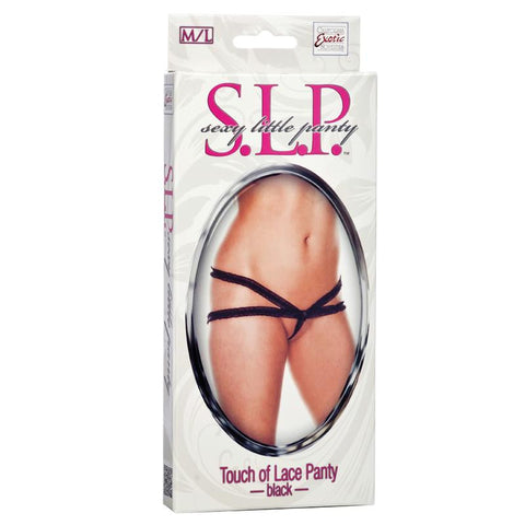 Sexy Little Panty Collection Touch of Lace Panty - M/L - Black