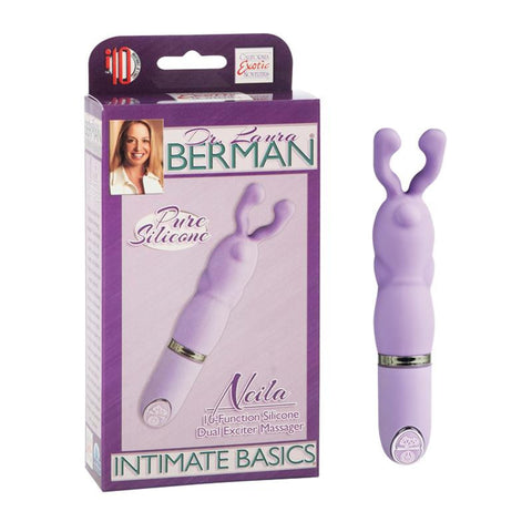 Dr. Laura Berman Intimate Basics Collection Neila 10-Function Silicone Dual Exciter Massager