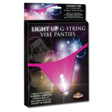 Light Up G-String W-Bullet MS - Hot Pink