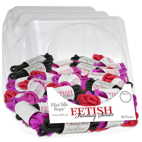 Fetish Fantasy Mini Silk Rope (30 pieces per display)