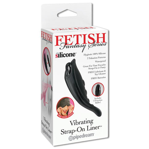 Fetish Fantasy Vibrating Strap-On Liner Black