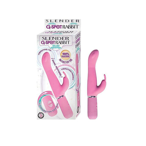 Slender G-Spot Rabbit Multispeed Waterproof Clit Stimulating Vibe (Pink)