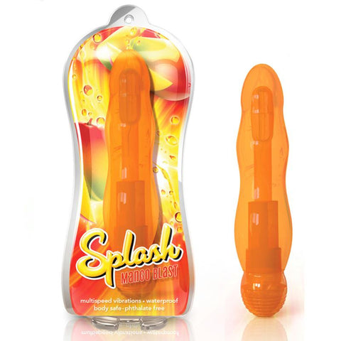 Blush Vive Splash Mango Blast Multispeed Waterproof Flexible Vibe (Orange)