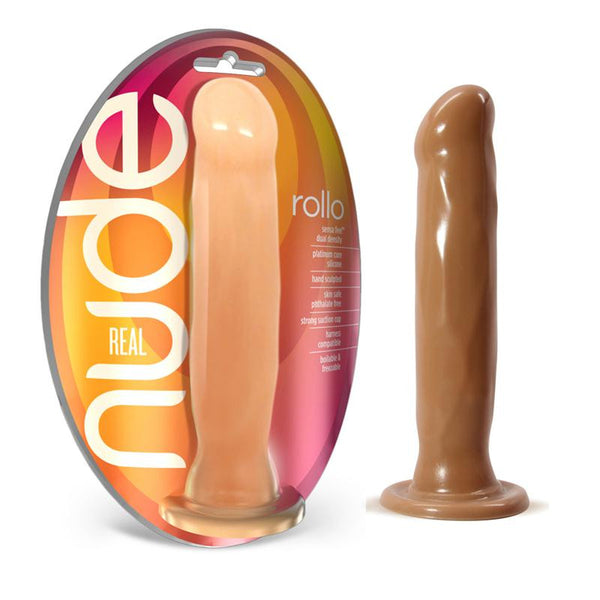 Blush Real Nude Rollo 8in. Dong With Suction Cup (Toffee)