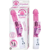 Petite Natural Tip Rabbit 6.5in. Beaded Multispeed Waterproof Clit Stimulating Vibe (Pink)