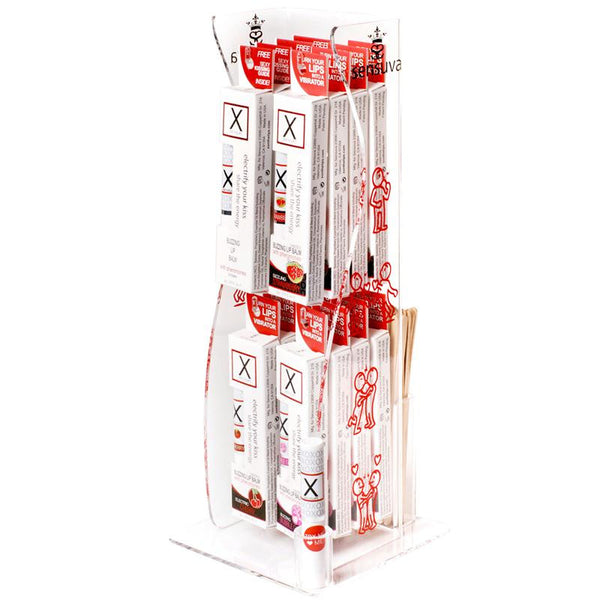X on the Lips Assorted Scents Buzzing Lip Balm Tower Display (16 balms)