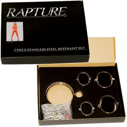 Rapture Stainless Steel 5pc Restraint Set Large