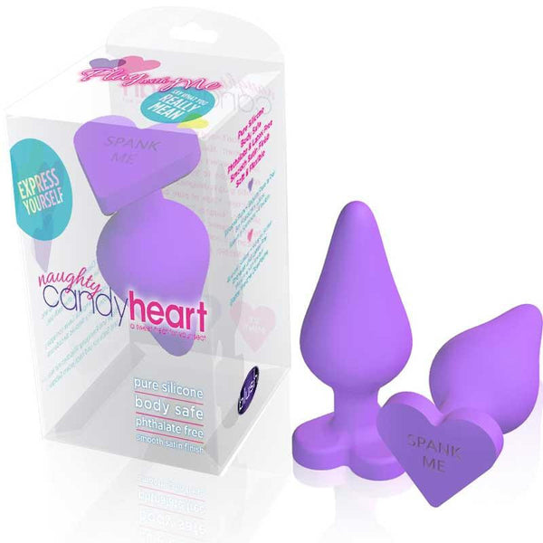 Blush Naughty CandyHeart Anal Plug (Purple)