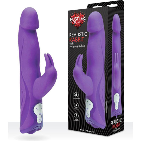 Hustler Realistic Rabbit Vibe Purple