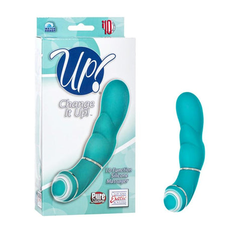 UP! Change It Up! 10-Function Silicone Massager - Teal