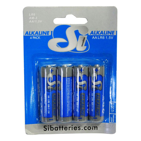 SI AA Alkaline Batteries 4pk