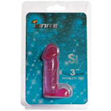 Crystal Ice Top Stud 8in. Vibrator with Red Tip