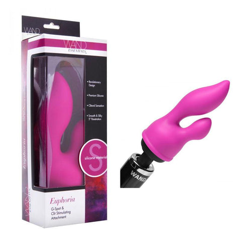 Wand Essentials Euphoria G-Spot & Clit Stimulating Silicone Attachment (Pink)