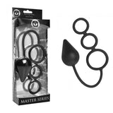 Hustler Vibrating Lace Thong Black With Bullet S/M