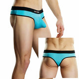 Male Power Athletic Mesh Sport Thong Turquoise Sml