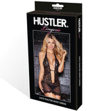 Hustler Lace Halter Mini Dress