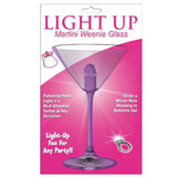 Light Up Martini Weenie Glass-Purple