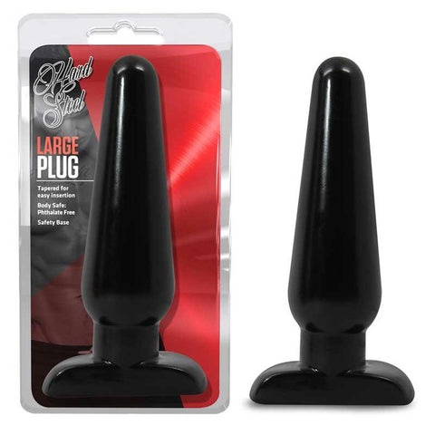 BlushSteel large Anal Plug (Black)