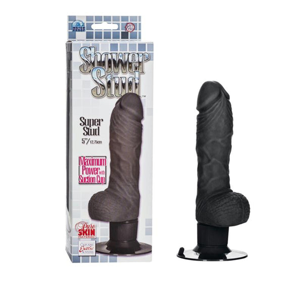 SI 7in Cock w/Balls & Vibration - Brown