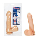 SI 7in Cock w/Balls & Suction Cup - White