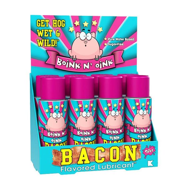 Wet Boink N' Oink Bacon Flavored Lubricant 4.6oz (8-DP)