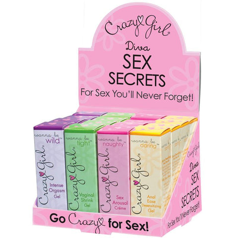 Crazy Girl Diva Sex Secrets, 16 Piece Retail Display