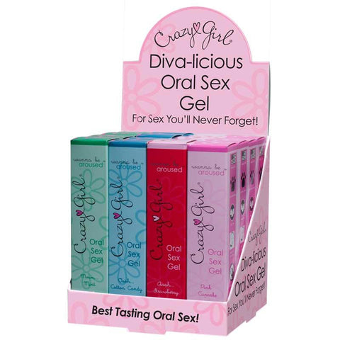 Crazy Girl Divalicious Oral Sex Gel, 16 Piece Retail Display