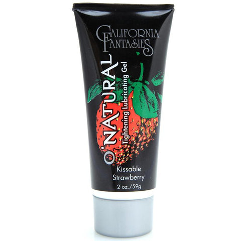 O Natural Tightening Lubricating Gel Strawberry Lube 2oz. Tube In Box