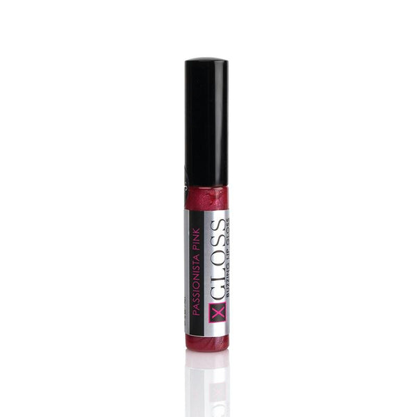 X Gloss Pink Passionista Buzzing Lip Gloss with Pheromones 12 Piece Counter Display