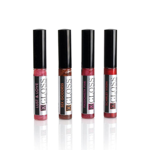X Gloss Buzzing Lip Gloss with Pheromones 12 Piece Assorted Counter Display