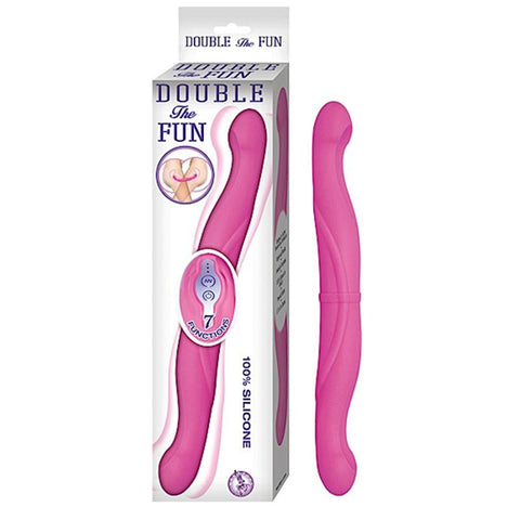 Double The Fun Silicone Multispeed Waterproof Rechargeable (Pink)