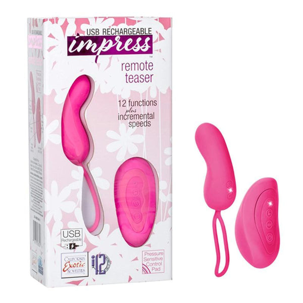 Impress USB Rechargeable Remote Teaser - Pink