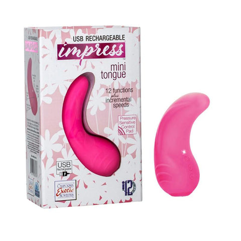 Impress USB Rechargeable Mini Tongue - Pink