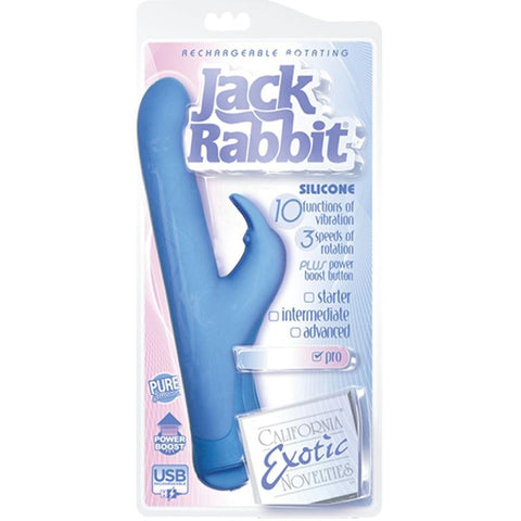 Rechargeable Rotating Jack Rabbit - Blue