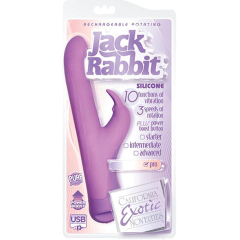 Rechargeable Rotating Jack Rabbit - Purple