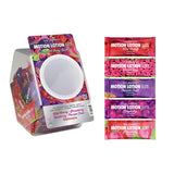Motion Lotion Elite - Fishbowl Display - Assorted Pillow Paks .24oz (120 Pieces) Wild Cherry, Strawberry, Raspberry,Passion Fruit, Watermelon