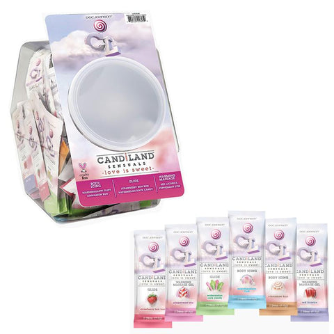 Candiland Glides - Fishbowl Display - Assorted Pillow Paks .24oz (144 Pieces)