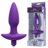 Trinity Vibes Vogue Aria Silicone Vibrating Anal Plug Medium (Purple)