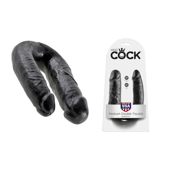 King Cock - Double Trouble Black Medium