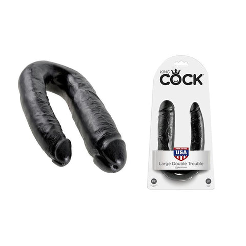 King Cock - Double Trouble Black Large