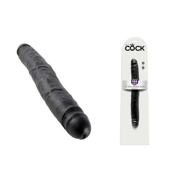 King Cock - 12in Slim Double Black