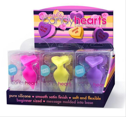 Blush Naughty Candy Hearts Anal Plugs (9-DP)