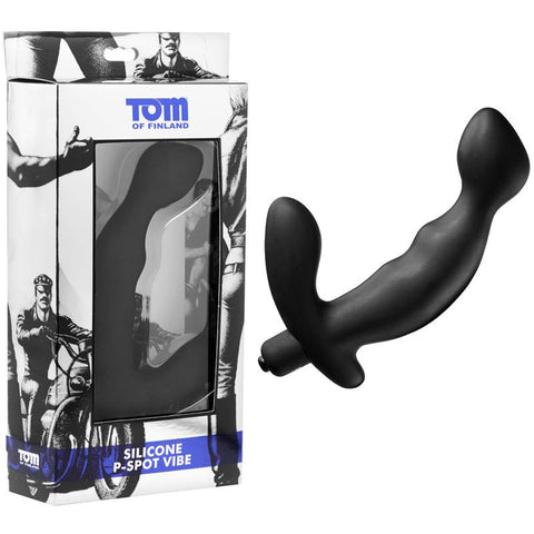 Tom of Finland Silicone P-Spot Vibe (Black)