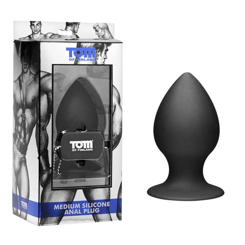 Tom of Finland Medium Silicone Anal Plug (Black)