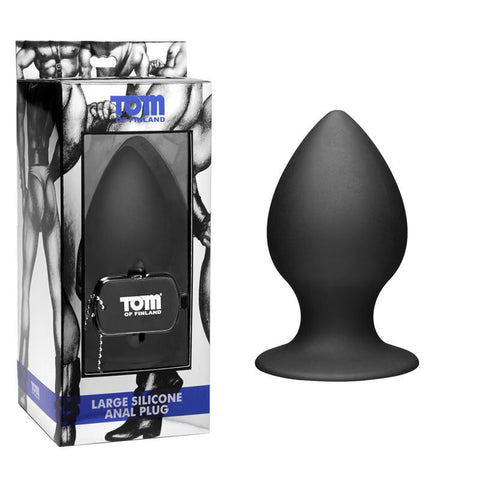 Tom of Finland Large Silicone Anal Plug (Black)
